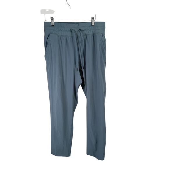 Free Fly Breeze Drift Pants Blue Ankle Crop Outdoor Hiking Womens Medium - Picture 1 of 6